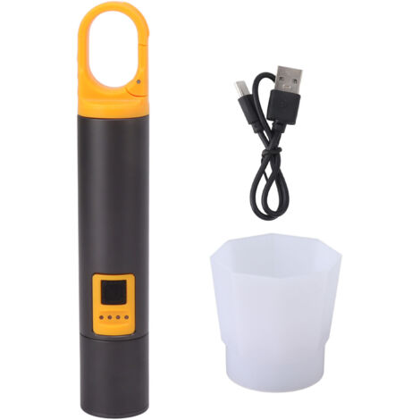 Wiederaufladbare LED-Taschenlampe 1000 lm, wasserdicht (IPX4) mit Akkuanzeige für den Außeneinsatz