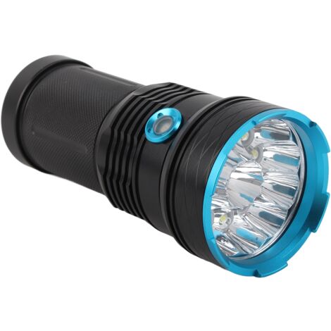 Wiederaufladbare LED-Taschenlampe, 8000 Lumen, große Reichweite, wasserdicht (IPX7), 3 Leuchtmodi für Wandern und Camping