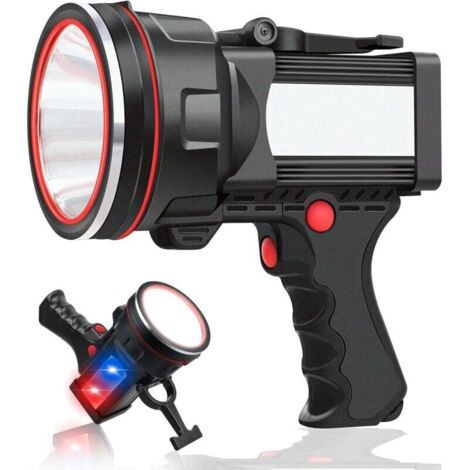 Wiederaufladbare LED-Taschenlampe mit hervorragendem 12800-mAh-Akku, tragbares Campinglicht mit 10000 Lumen, 5 Beleuchtungsmodi, wasserdichte IPX4-Lampe, zum Angeln, Camping, 1 Stück
