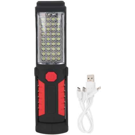 Wiederaufladbare LED-Taschenlampe per USB, leistungsstarke Lampe für Wandern, Camping und Workshops