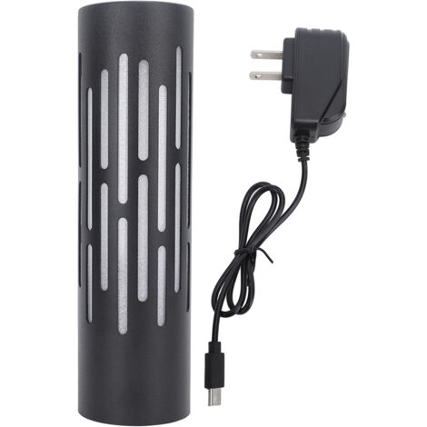 Wiederaufladbare LED-Tischleuchte für den Außenbereich, mit atmender Flamme, Nachtdekoration, 120-V-US-Stecker