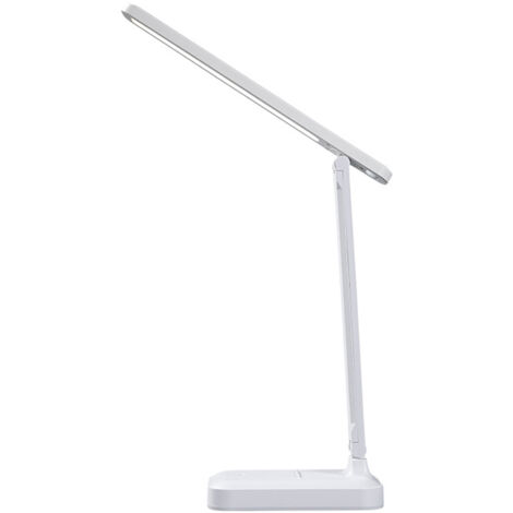 Wiederaufladbare LED-Tischleuchte mit USB-Anschluss, faltbar, Blaulichtfilter, Touch-Bedienung, elfenbeinweiß, für Büro und Schlafzimmer