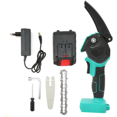 Wiederaufladbare Mini-Elektro-Gartensäge für leichte Schneide- und Beschneidungsarbeiten