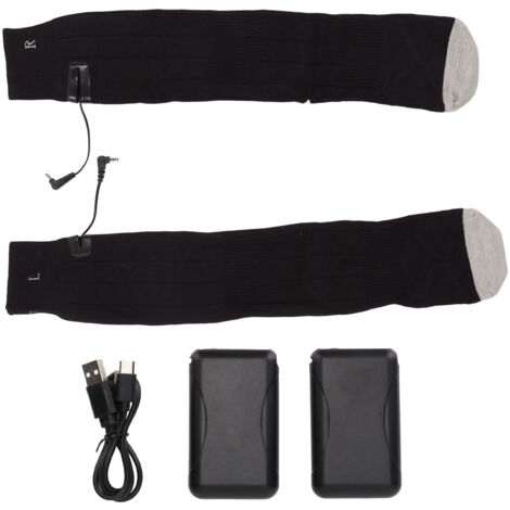 Wiederaufladbare, per USB beheizbare Socken – 3 Heizstufen – Baumwolle für Damen und Herren – Ideal für den Winter