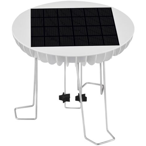 Wiederaufladbare Solarpumpe mit 1500-mAh-Lithium-Akku und 5-V-2-W-Solarpanel für Gartenteiche und Vogeltränken, Schutzart IP65, Gehäuse aus ABS mit Edelstahlhalterung