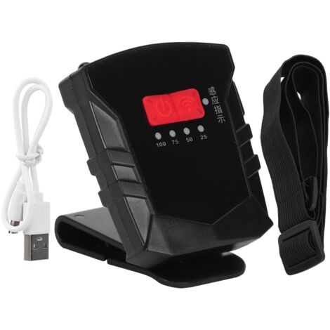 Wiederaufladbare USB-Stirnlampe zum Laufen, Radfahren und Campen, leistungsstarke, freihändige Beleuchtung.
