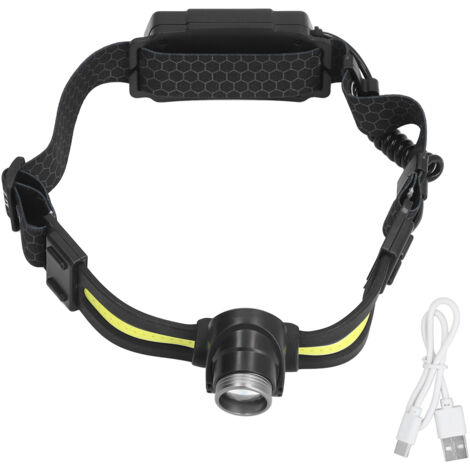 Wiederaufladbare, wasserdichte und leichte LED-Stirnlampe zum Wandern, Campen und für Outdoor-Aktivitäten