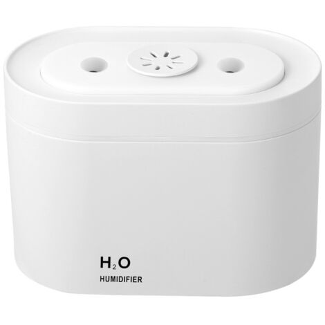 Wiederaufladbarer Diffusor für ätherische Öle, 800 ml, Dual-Nebel-Luftbefeuchter, tragbare beheizte Aromadiffusoren mit LED-Nachtlicht, Timer und wasserloser automatischer Abschaltung