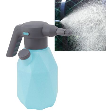 Wiederaufladbarer elektrischer Rasensprenger Mano 2L Automatischer Mehrzweck-Rasensprenger Blau [2L, PP, Lithium, 18650, 2000mAh, 27cm]