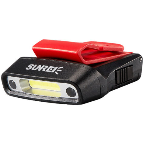 Wiederaufladbarer LED-Clip-Scheinwerfer mit drehbarem Scheinwerfer, Baseballkappenvisier, freihändig