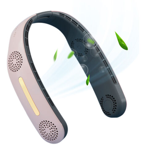 Wiederaufladbarer Nackenventilator per USB, geräuschlos und ohne Rotorblätter, für Sport, Büro und Reisen
