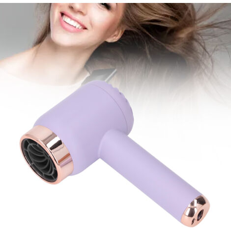 Wiederaufladbarer, tragbarer Ionen-Haartrockner mit zwei Temperaturstufen, robustes ABS-Gehäuse, 1500 mAh, für Zuhause und Campus