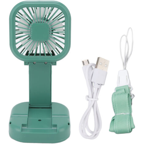 Wiederaufladbarer, tragbarer Tischventilator mit USB-Anschluss – 3 Geschwindigkeitsstufen, faltbar und drehbar, kompakt und umweltfreundlich