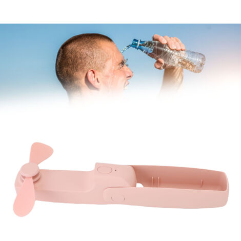[Wiederaufladbarer tragbarer Ventilator] Persönlicher Ventilator mit 3 Geschwindigkeitsstufen, 2000-mAh-Akku, leichtes PP-Gehäuse, 142 g, für Zuhause, Camping und Arbeit