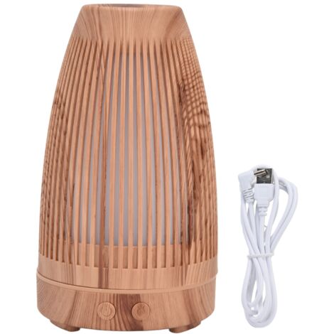 Wiederaufladbarer USB-Diffusor für ätherische Öle, 100–200 ml, Holzdesign für Büro und Zuhause