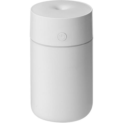Wiederaufladbarer USB-Luftbefeuchter fürs Auto mit waschbaren Duftkissen, tragbar, aus ABS-Silikon und PP, Mini-Größe, weiß, 128 ml, mit USB-Kabel
