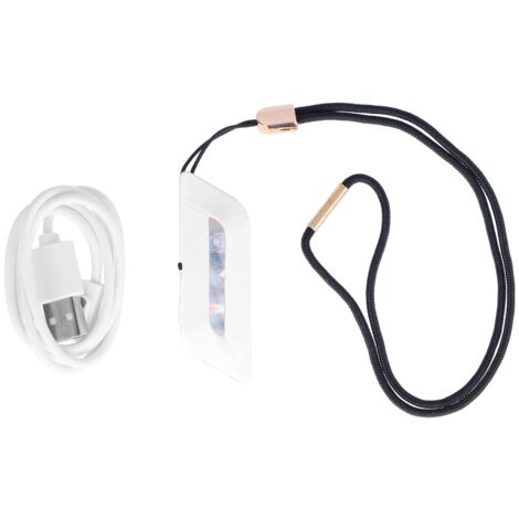 Wiederaufladbarer USB-Luftreiniger für Zuhause, Büro, Schlafzimmer – Weiß