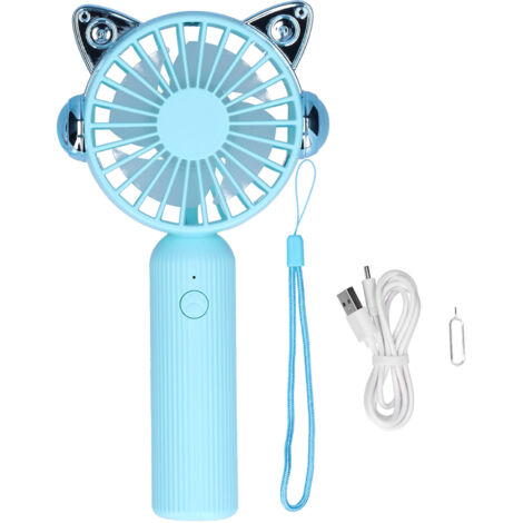 Wiederaufladbarer USB-Taschenventilator für Büro, Studium und Reisen