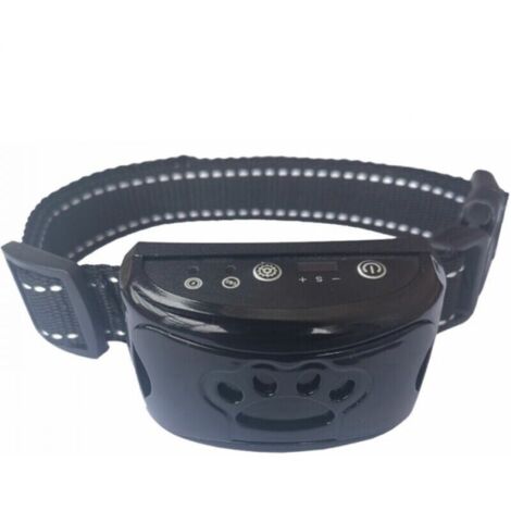 Wiederaufladbares Antibellhalsband für Hunde, Antibellgerät für kleine, mittlere und große Hunde, Antibellhalsband für Hunde (schwarz)