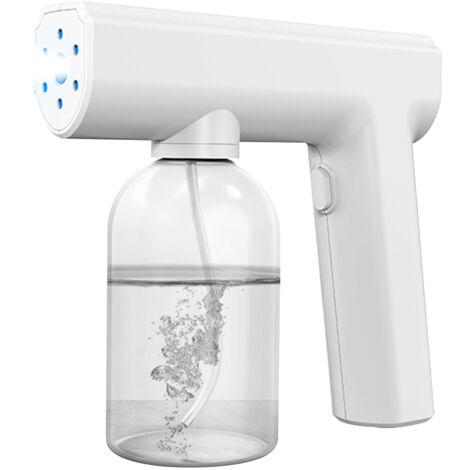 Wiederaufladbares, berührungsloses Desinfektionsspray, Typ-C-Nanometer-Sprühkopf, 1500 mAh, 90 Minuten Akkulaufzeit, weißes ABS-Gehäuse, 17 cm
