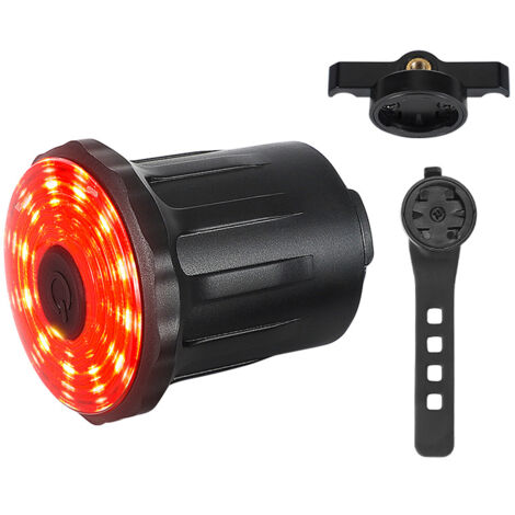 Wiederaufladbares, intelligentes Fahrradrücklicht mit automatischer Ein-/Ausschaltfunktion, ultrahellem, wasserdichtem IPX6-Licht mit Bremslichterkennung für mehr Sicherheit beim Radfahren