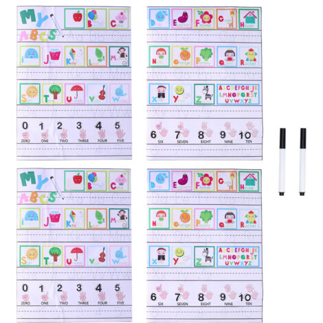 wiederverwendbare, abwischbare PVC-Klebetafeln für Wände – Lernalphabet für den Kindergarten