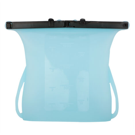 Wiederverwendbare Gefrierbeutel, auslaufsicher und langlebig (Blau)