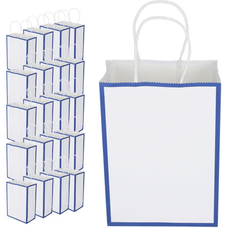 Wiederverwendbare Geschenktüte aus Kraftpapier für Kleidung und Accessoires (15 x 8 x 21 cm)
