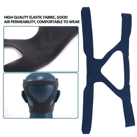 Wiederverwendbare Gesichtsmaske mit elastischen Bändern – Blau – Komfort und Atmungsaktivität