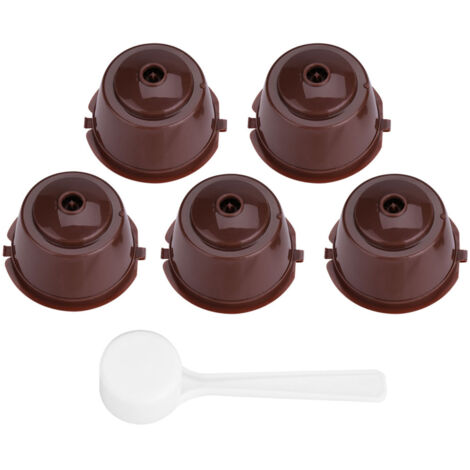 wiederverwendbare Kaffeefilter aus lebensmittelechtem Edelstahl 304, nachfüllbare Kapseln, braun