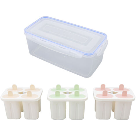 wiederverwendbare, lebensmittelechte Eisformen mit 12 Stielen für Joghurt, Milch und Desserts