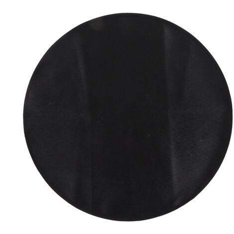 Wiederverwendbare runde Grillmatte, hitzebeständig, abwaschbar, schwarz, 92 cm Durchmesser