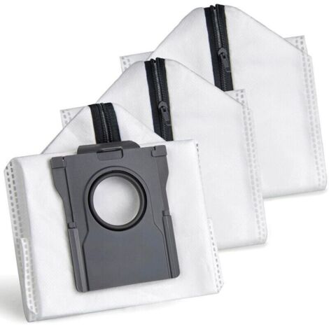 Wiederverwendbare Staubsaugerbeutel für Dreame L40s Pro Ultra/L40 Ultra/X50 Ultra/L10s Ultra Gen2/L10s Pro Ultra, Ersatz-Staubbeutel für Mova E30/P50/V50 mit Reißverschluss (3 Stück)