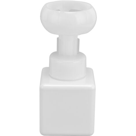 Wiederverwendbare, tragbare 250-ml-Schaumstoffflasche für nachfüllbare Flüssigseife, weißes Blumendesign – Pumpspender fürs Badezimmer