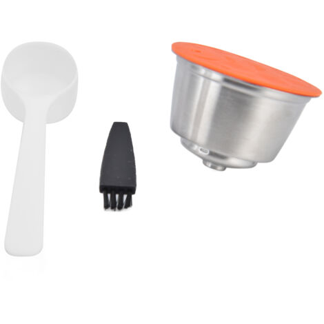 Wiederverwendbarer Edelstahl-Kapselfilter für Dolce Gusto mit Bürste und Löffel