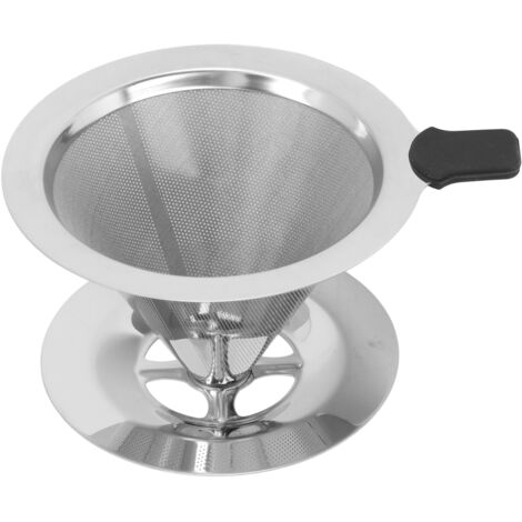 Wiederverwendbarer Kaffeefilter aus Edelstahl, Tropfkegel für 1-2 Tassen, Küchenaccessoire