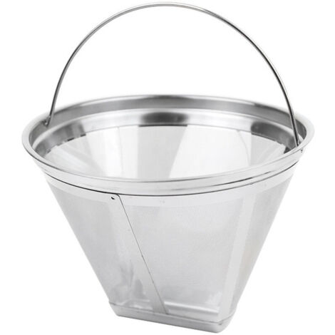 Wiederverwendbarer Kaffeefilter, Edelstahl-Kaffeefilter für die Kaffeezubereitung, manueller Permanent-Kaffeefilter für Filterkaffee