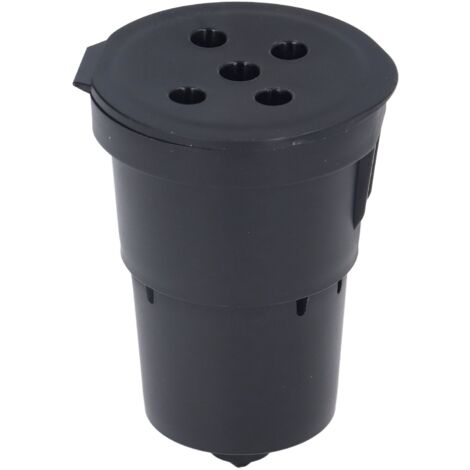 Wiederverwendbarer Kaffeefilter, nachfüllbare Kapsel für Kaffeemaschine, schwarz