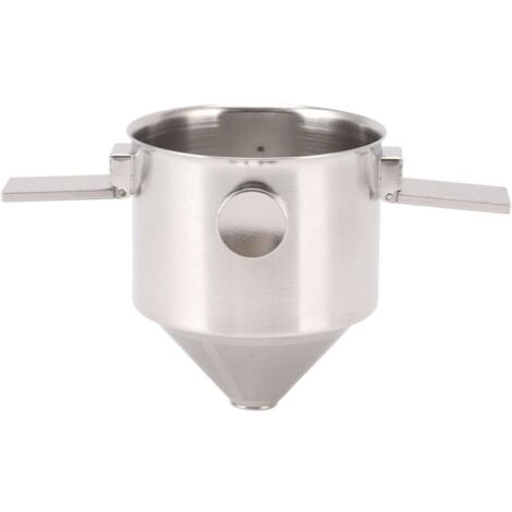 Wiederverwendbarer, tragbarer Kaffeefilter aus Edelstahl, ideal für Camping, Reisen oder das Büro leicht zu reinigen, für die Filterkaffeezubereitung.