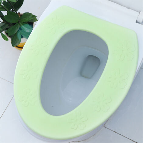 Wiederverwendbarer, wasserdichter EVA-Toilettensitzbezug – Weiche, rutschfeste und bequeme Sitzpolsterung – Marke: Green Flower – Material: EVA, Größe: 34,5 x 40 cm