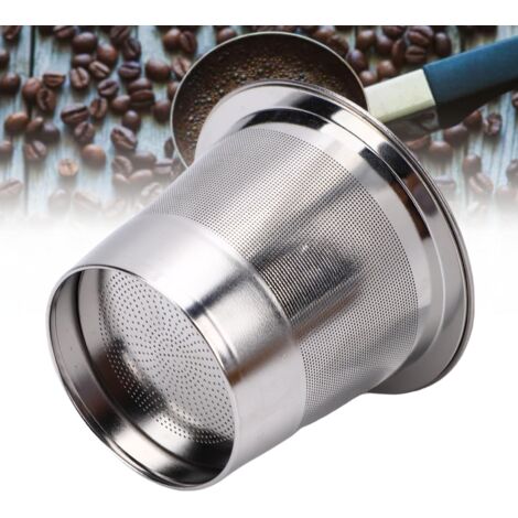 Wiederverwendbares Kaffeekapsel-Set mit Löffel, Bürste und Filter aus Edelstahl
