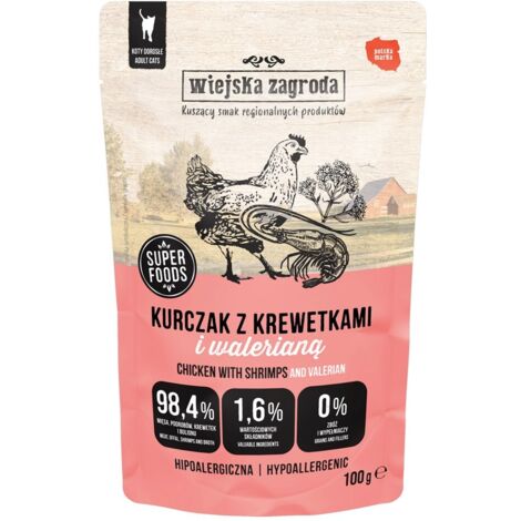 Wiejska Zagroda pollo con gamberetti valeriana 100g
