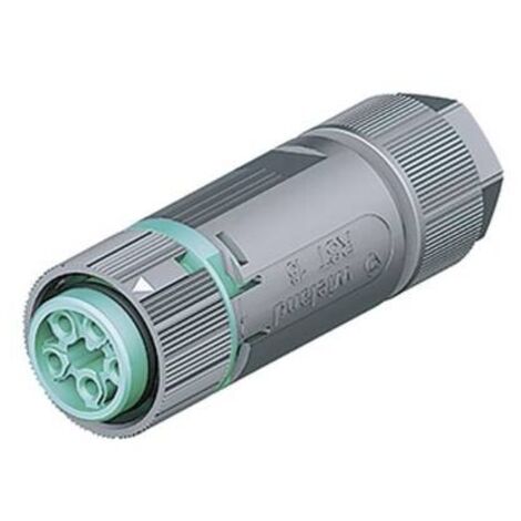 Wieland  46.051.4553.6 Connettore circolare Giunto dritto Serie (connettore circolare): RST® MINI Tot poli: 4 + PE 1 pz.