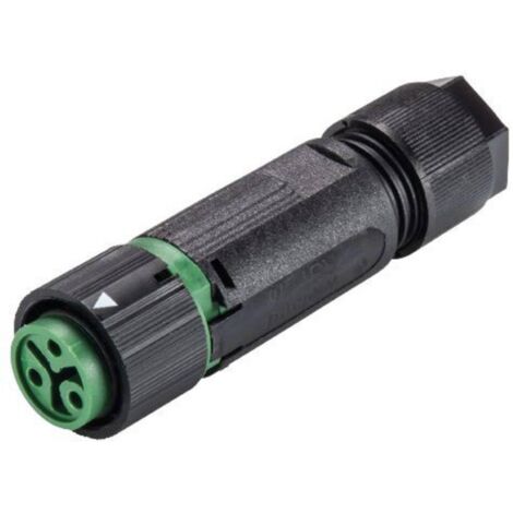 Wieland Electric 46.031.4555.7 Cosse cylindrique mâle femelle, droit Nombre total de pôles: 2 + PE S