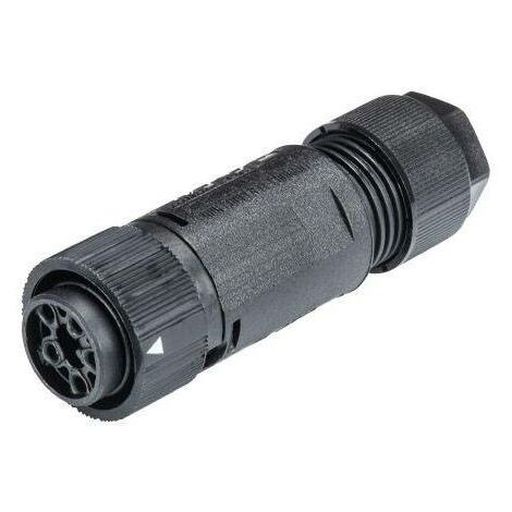 Wieland Electric 46.051.4553.1 Cosse cylindrique mâle femelle, droit Nombre total de pôles: 4 + PE Série (connecteur rond): RST® MINI 1 pc(s) S301471
