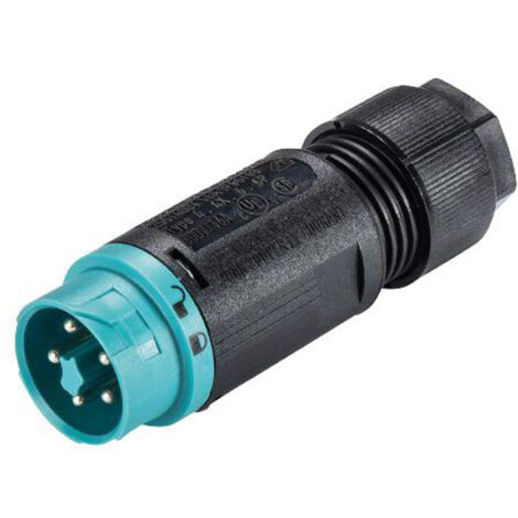 Wieland Electric 46.052.4553.6 Rundstecker Stecker, gerade Gesamtpolzahl: 4 + PE Serie (Rundsteckver