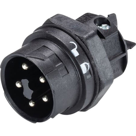 Wieland Electric 46.052.5053.1 Rundstecker Stecker, Einbau Gesamtpolzahl: 4 + PE Serie (Rundsteckver