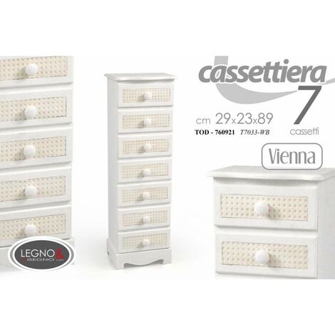 Wien schmale Kommode cm 29 x 23 x 89 h