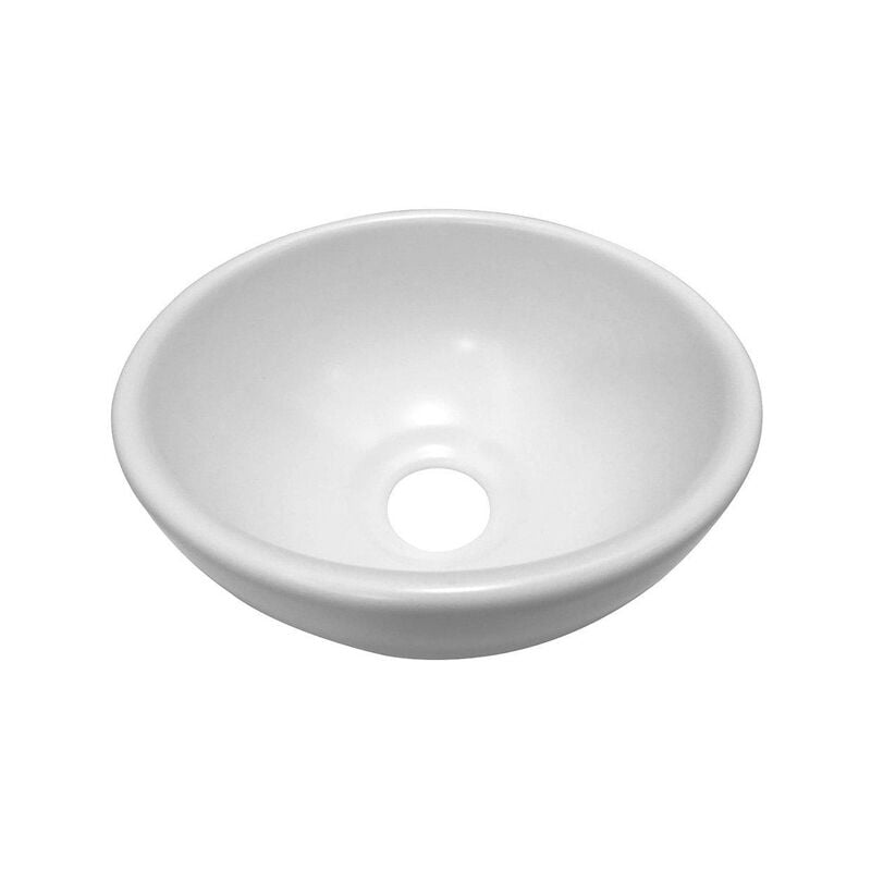 Wiesbaden Consilio Vasque 20x20x9cm Blanc brillant