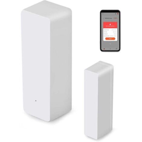 WiFi Door Sensor, Wireless Smart Window Sensor, Compatible with Alexa and Google Assistant, No Hub Required